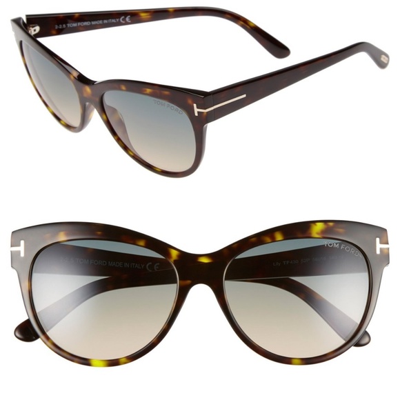 Tom Ford Accessories - New TOM FORD Lily Cat Eye Havana Sunglasses